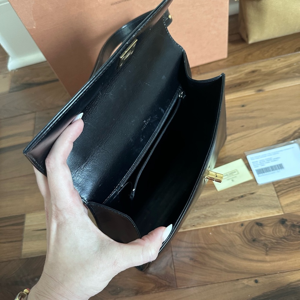 Louis Vuitton Vintage Leather Black Opera Sparta Purse EUC - Picture 8 of 9